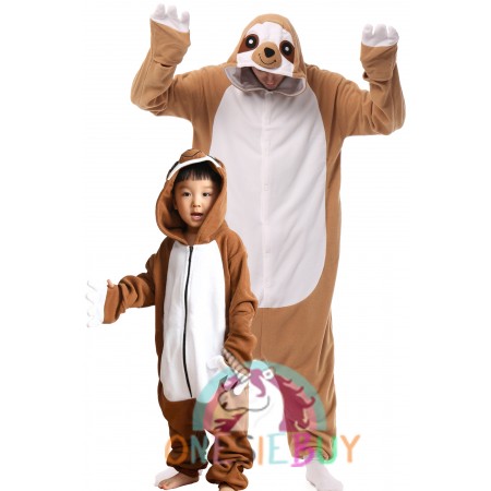 Sloth Onesie For Adult Kids Animal Costumes