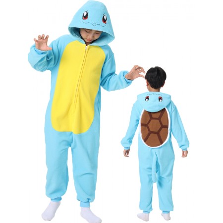 Kids Pokemon Squirtle Costume Onesie Holiday Easy Cosplay Costumes for Child