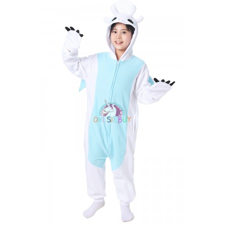 Kids Light Fury Costume Onesie Holiday Easy Cosplay Costumes for Child